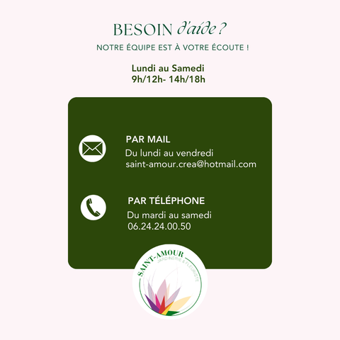 Service apres-vente Saint Amour Creation